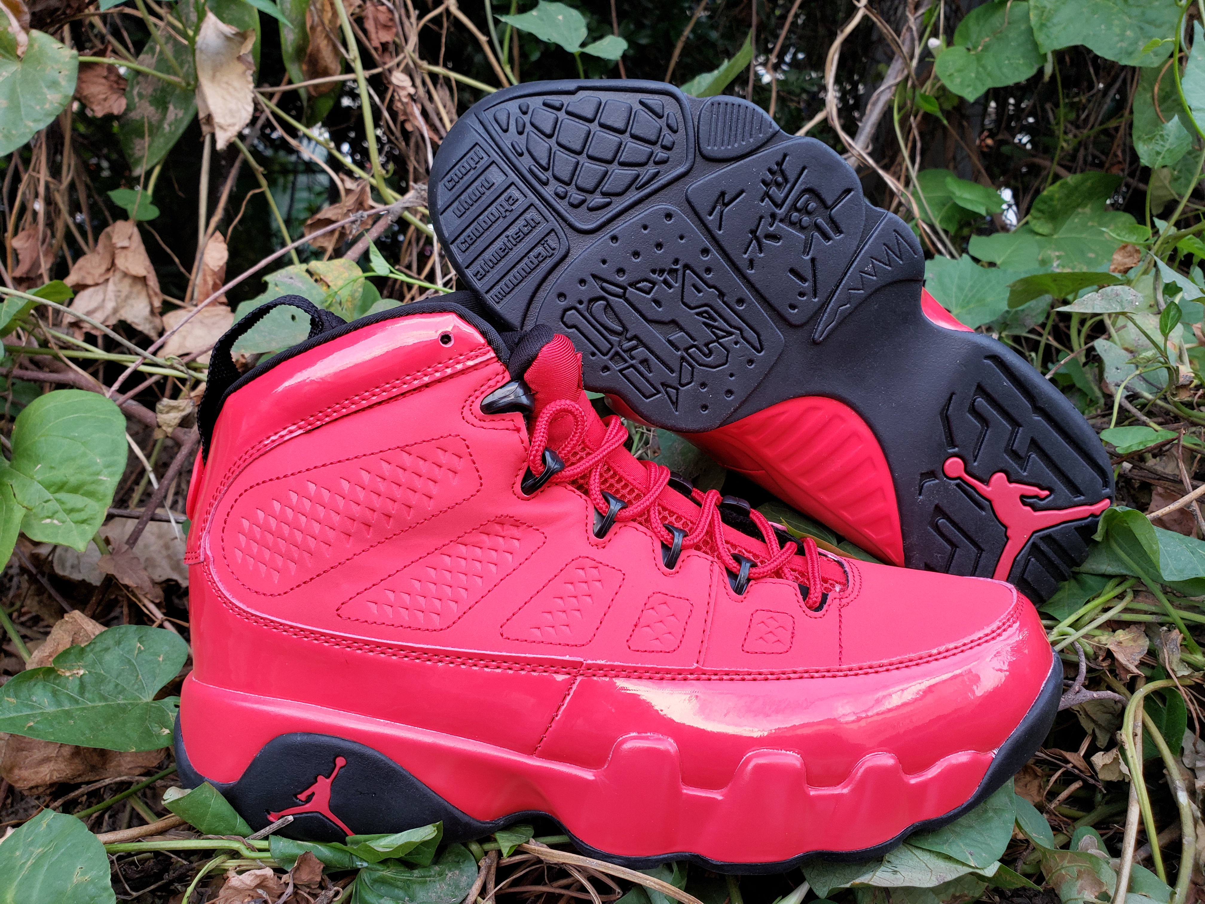 New Air Jordan 9 Retro Chicago Red Black Shoes